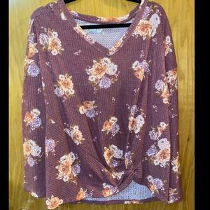 Maurice’s Shirt Knot Bottom Floral